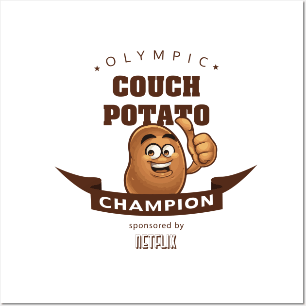 Olympic couch potato Wall Art by Krisco